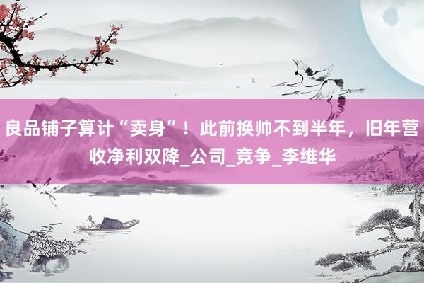 良品铺子算计“卖身”！此前换帅不到半年，旧年营收净利双降_公司_竞争_李维华