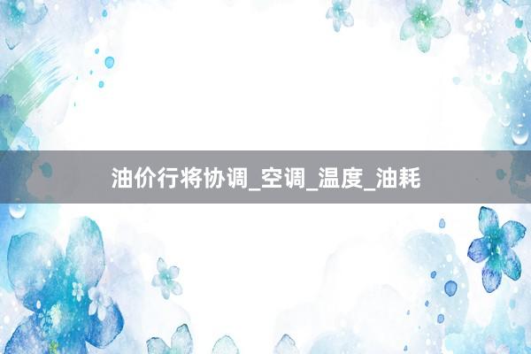 油价行将协调_空调_温度_油耗