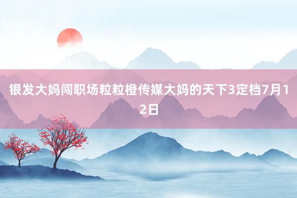 银发大妈闯职场粒粒橙传媒大妈的天下3定档7月12日