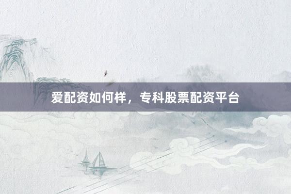 爱配资如何样，专科股票配资平台