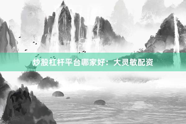 炒股杠杆平台哪家好：大灵敏配资